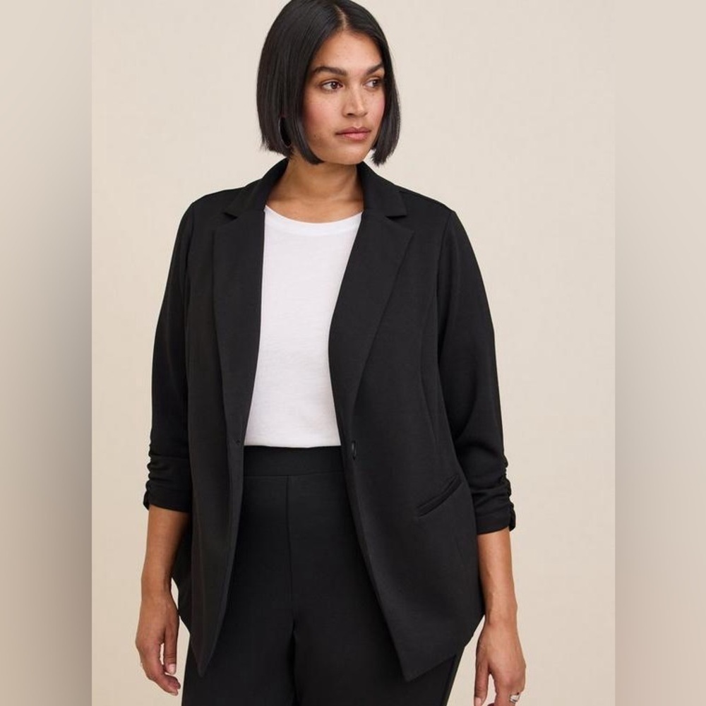 Torrid Single Button Black Blazer - New! - Size 30 (6)